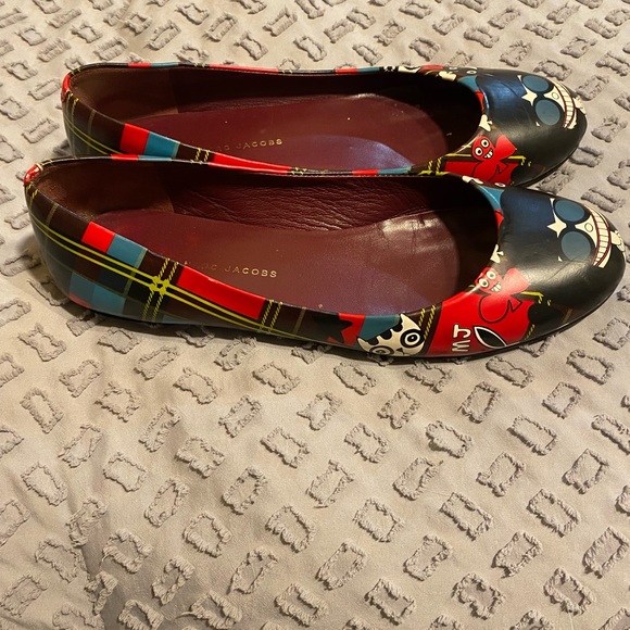 Marc by Marc Jacobs Graphic Ballet Flats Size 39.5 - Picture 3 of 8